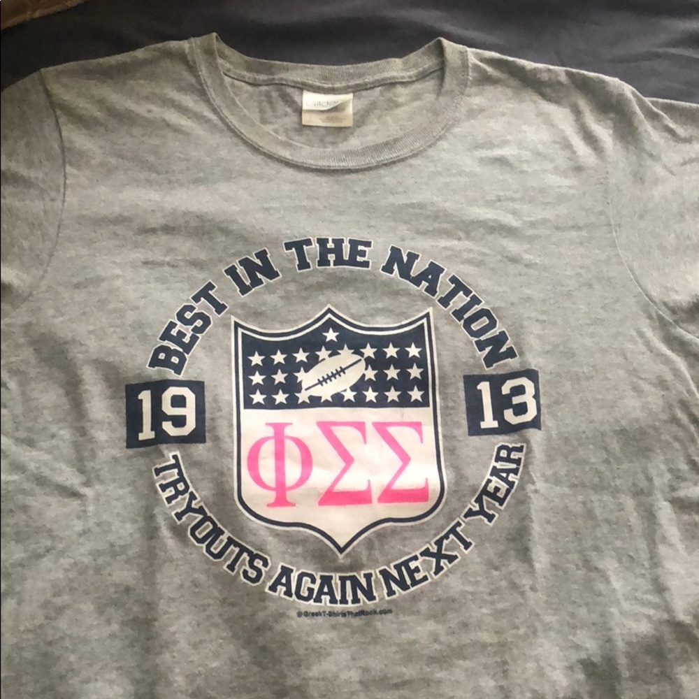 Phi Sigma Sigma NFL Themed T-shirt